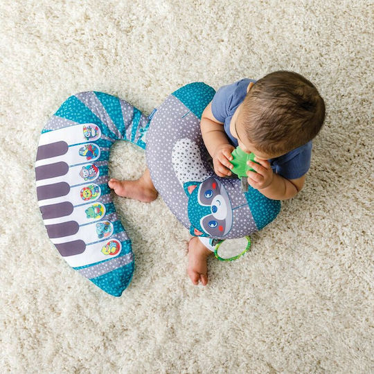 Infantino Grow With Me 3 in 1 Tummy Time Piano Activity Pillow with Music for Newborns