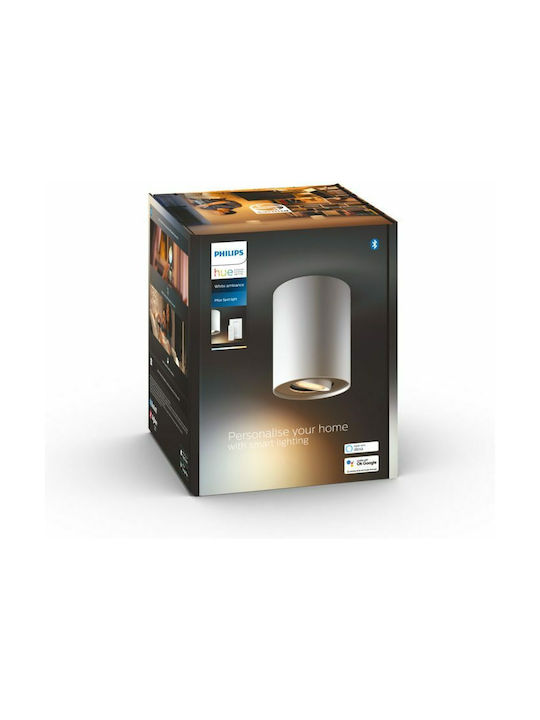 Philips Pillar Single Spot with Socket GU10 in White Color