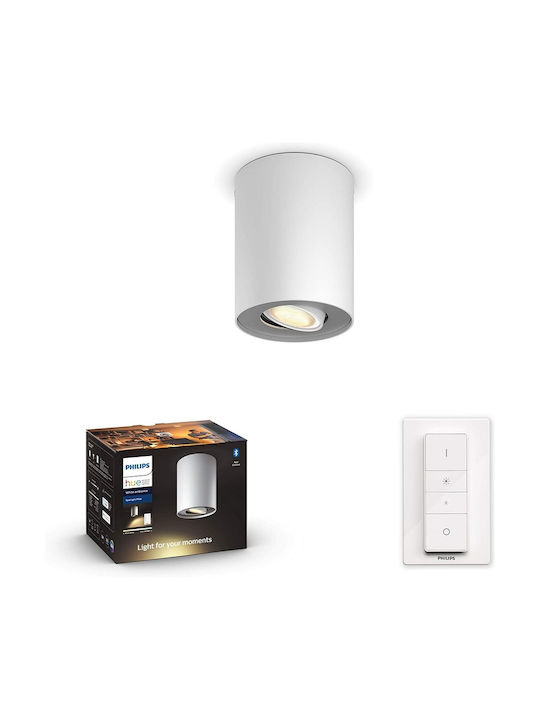 Philips Pillar Single Spot with Socket GU10 in White Color