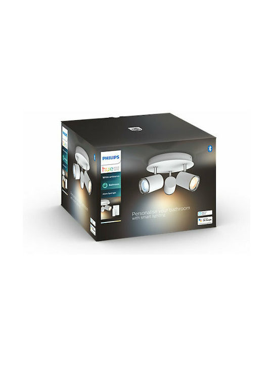 Philips Adore Triple Spot with Socket GU10 in White Color