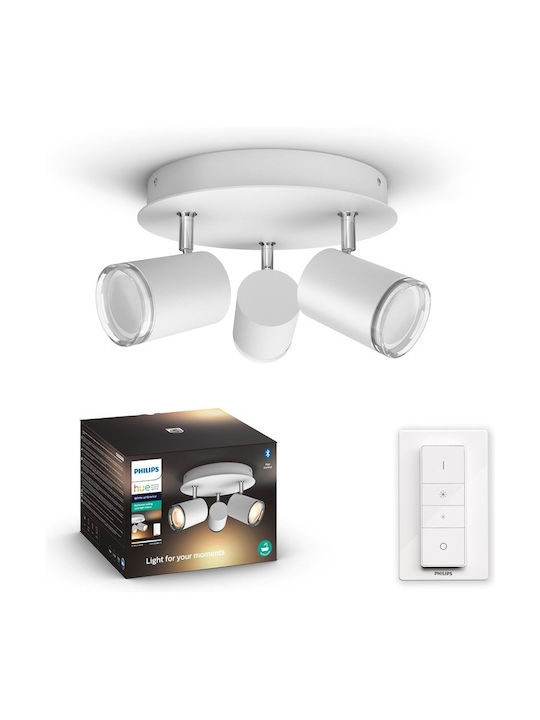 Philips Adore Triple Spot with Socket GU10 in White Color