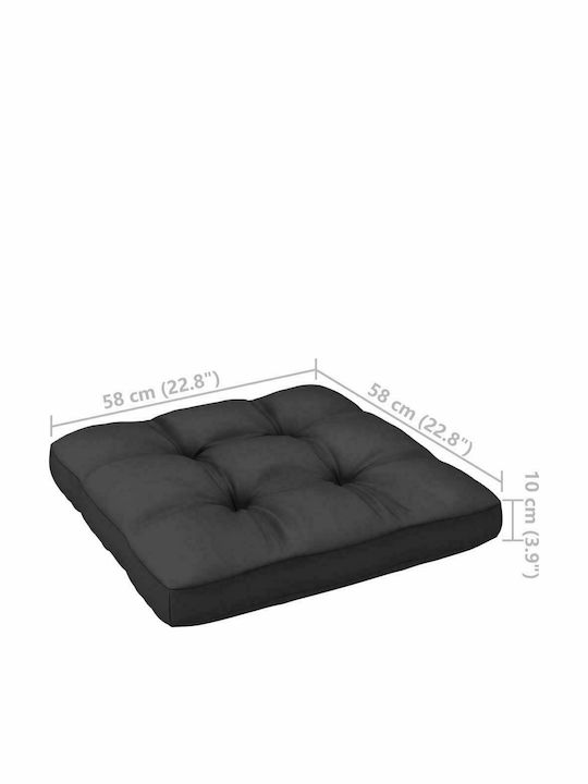 Bancă Exterior Lemnos cu Perne 140x70x30cm
