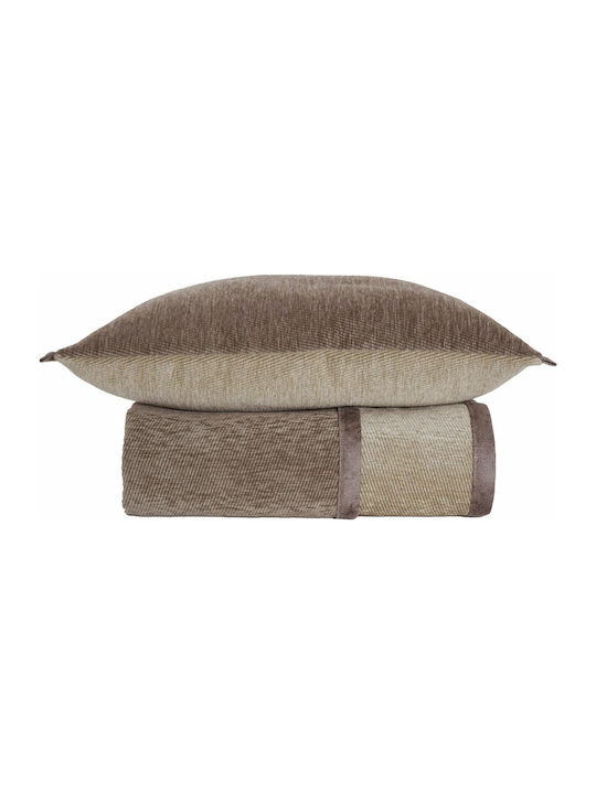 Nef-Nef Homeware Three-Seater Sofa Throw 2 Sides New Tanger 180x300cm Beige / Ecru