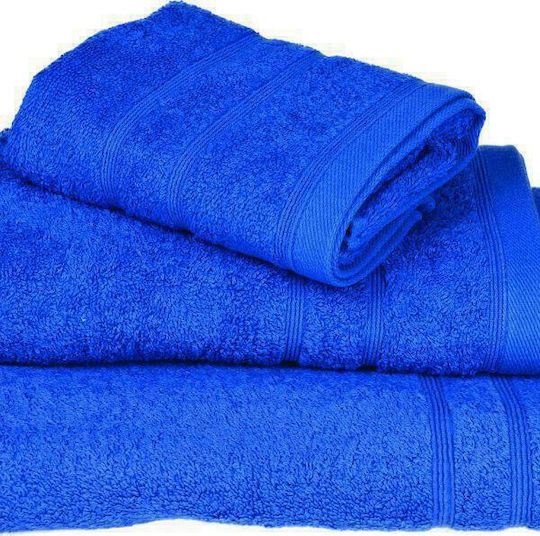 Le Blanc Badehandtuch Gekämmte 75x145εκ. Blue Gewicht 500gr/m²