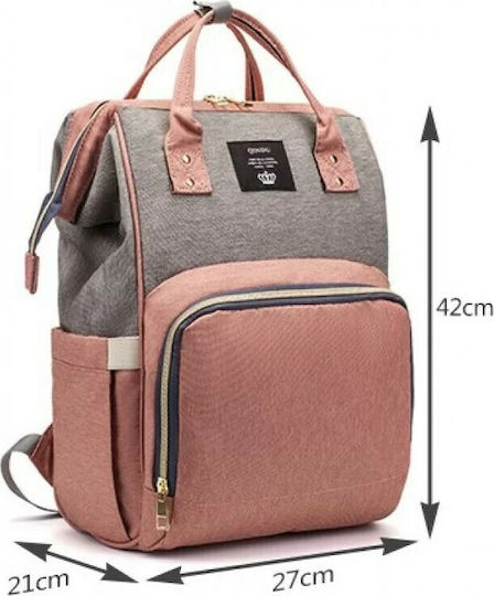 Fiko Diaper Bag Qindu Red - Beige 27x21x42cm.