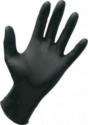 GMT Super Gloves Γάντια Νιτριλίου Χωρίς Πούδρα σε Μαύρο Χρώμα 100τμχ
