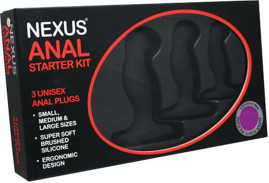 Nexus Anal Starter Kit Πρωκτικές Σφήνες Σετ Μαύρες 3τμχ