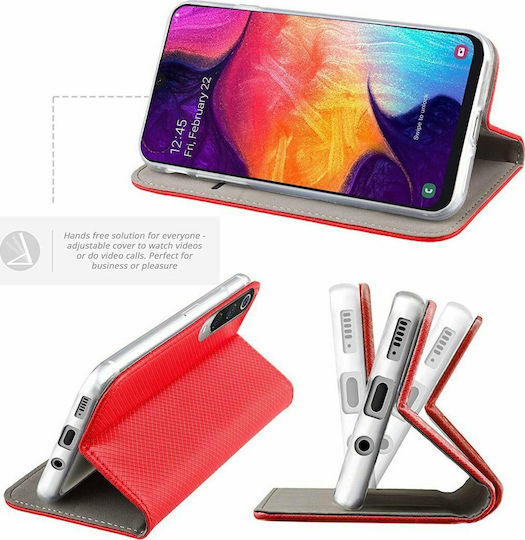 Buchen Sie Synthetisches Leder Rot (Galaxy A52 / A52s)