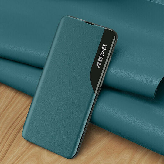 Hurtel Eco Leather View Книга Изкуствена кожа Зелен (Huawei Y5p)