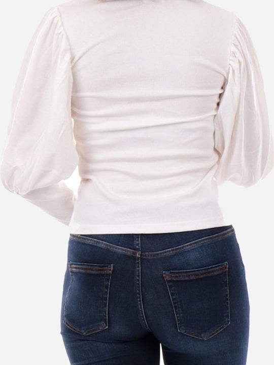 Only Women's Blouse Cotton Long Sleeve White