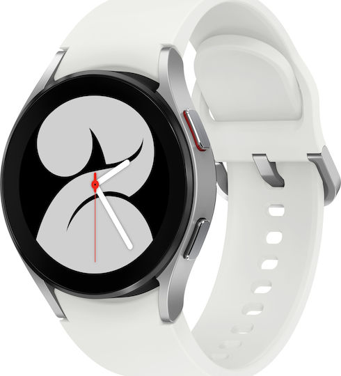 Samsung Galaxy Watch4 LTE Aluminium 44mm Waterproof with eSIM and Heart Rate Monitor (Silver)
