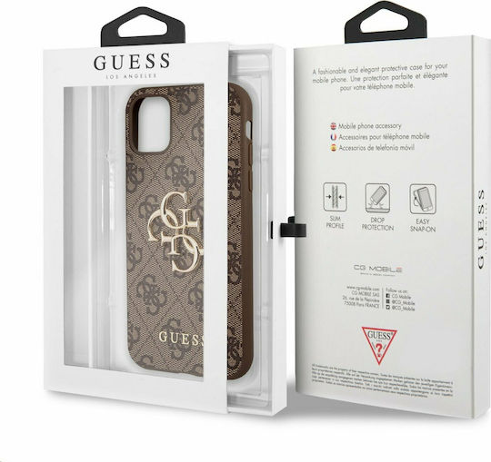 Guess Back Cover Plastic Brown (iPhone 11)