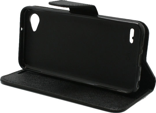 Versa Fancy Book Δερματίνης Μαύρο (LG Q6)