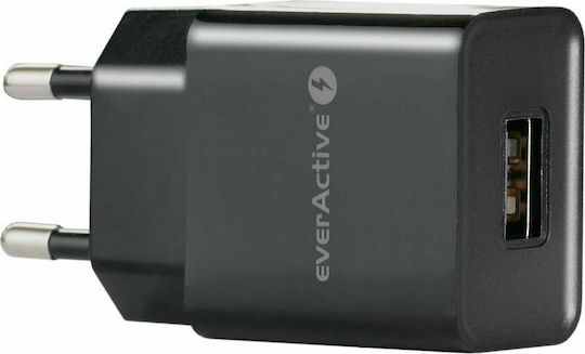 everActive Φορτιστής Χωρίς Καλώδιο με Θύρα USB-A Μαύρος (SC-100B)