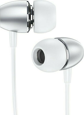 Borofone BM57 Platinum In-ear Handsfree με Βύσμα 3.5mm Ασημί