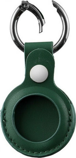 Volte-Tel Keyring Keychain Cazul Keychain Piele pentru AirTag în culoarea Verde
