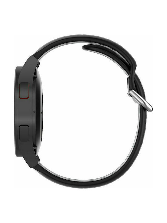 Tech-Protect Λουράκι Σιλικόνης Black / Grey (Galaxy Watch4/5/6/7/FE/4 Classic/6 Classic/5 Pro)