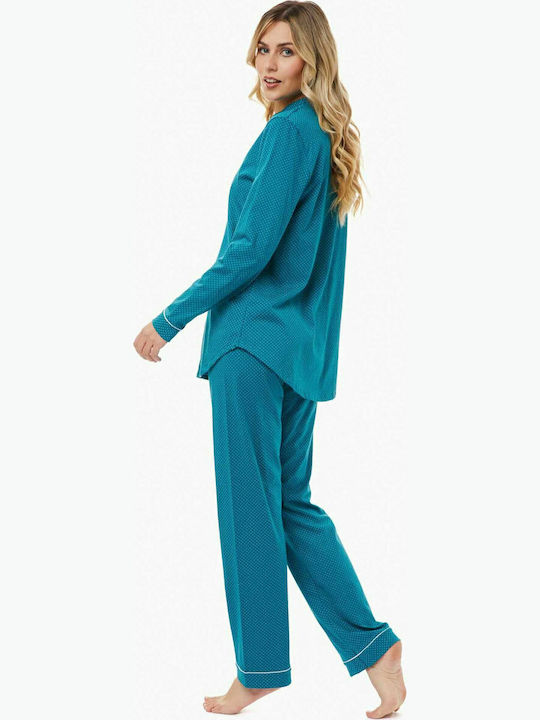 Minerva Winter Women's Pyjama Set Blue