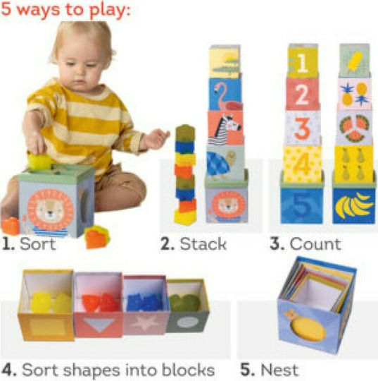 Taf Toys Παιχνίδι Στοίβαξης Savannah Sort & Stack για 12+ Μηνών