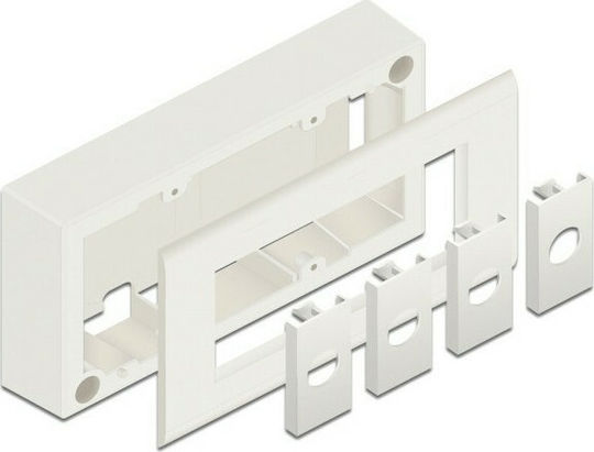 DeLock Schaltergehäuse in Weiß Farbe 81333