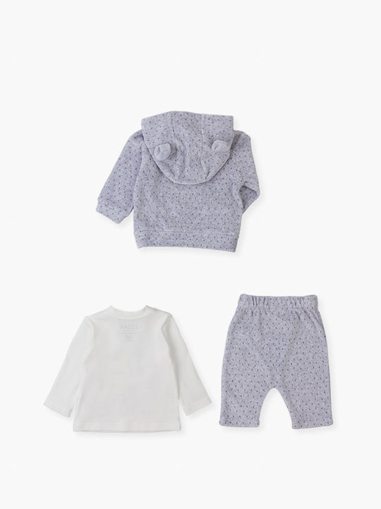 Losan Kids Sweatpants Set Gray 3pcs