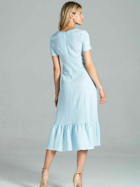 Figl M827 Summer Midi Dress Light Blue 157504