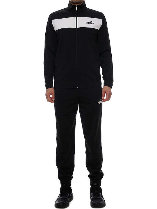 Poly Tracksuit Glossy with Elastic Black