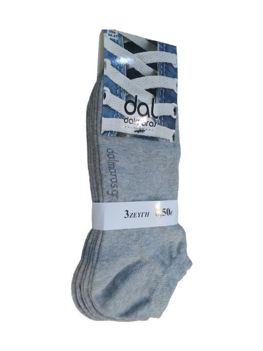 Dal 905 Damen Einfarbige Socken Gray 3Pack