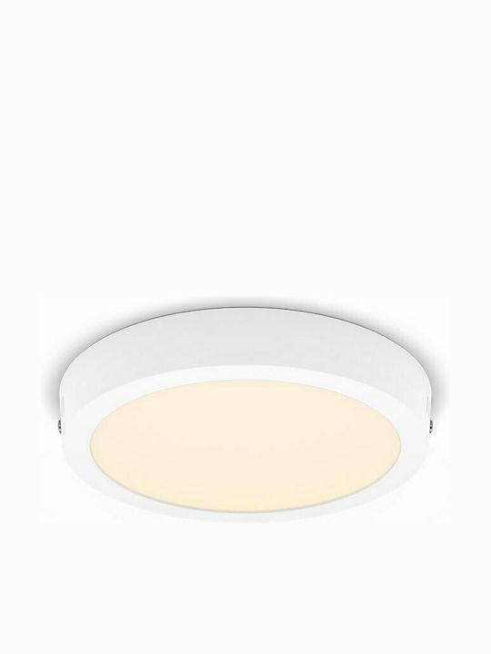 Philips Magneos Round Outdoor LED Panel 12W with Warm White Light 21x21cm