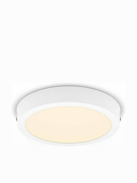 Philips Magneos Кръгла На открито LED Панел Мощност 12W с Топло Бяло Светлина 21x21см.