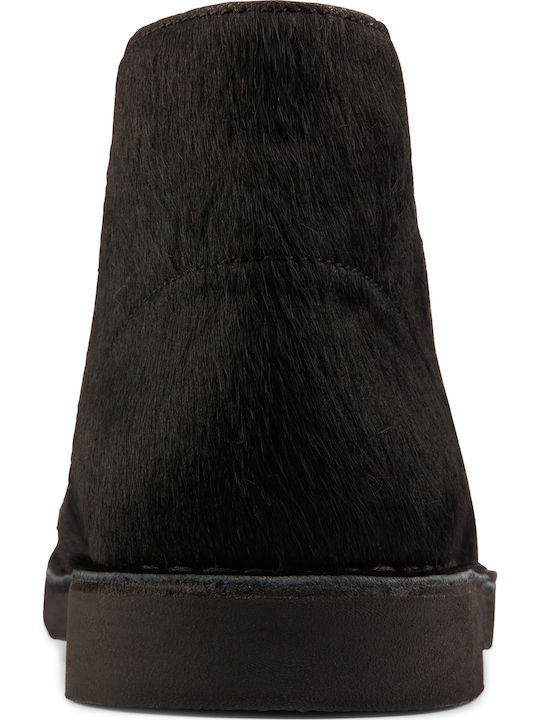 Desert Boot 2 Δερμάτινα Γυναικεία Μποτάκια Μαύρα