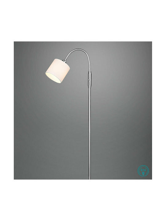 Trio Lighting Tommy Floor Lamp H130xW20cm. with Socket for Bulb E14 White