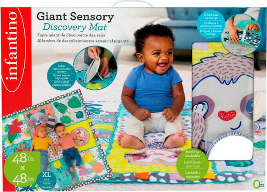 Infantino Giant Sensory Discovery Play Mat for Newborns