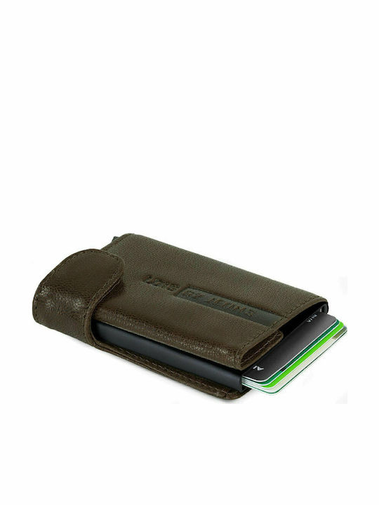 Leather Men's Wallet Classic with RFID Brown