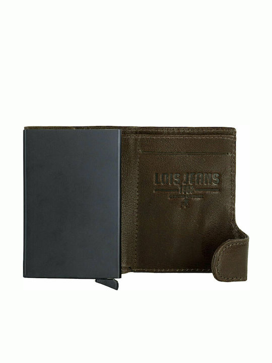 Leather Men's Wallet Classic with RFID Brown