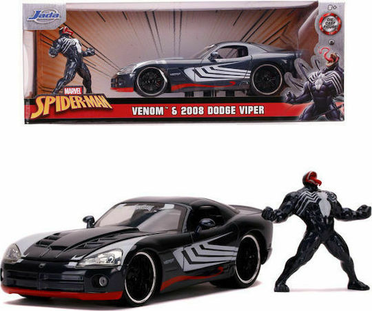 Jada Toys Marvel: Spiderman 2008 Dodge Viper Όχημα Ρέπλικα σε Κλίμακα 1:24