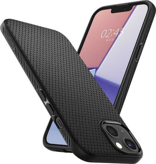 Spigen Liquid Air Back Cover Silicone Matte Black (iPhone 13)