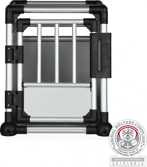 Trixie Transporter Кенел за превоз на кучета с колела Сив 64x57x48см