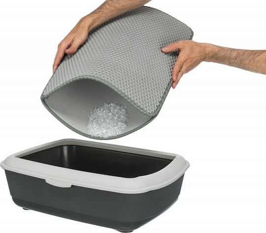 Trixie Mat Cat Toilet 1pcs Mat with Scoop for Litter Box Gray 40x55cm