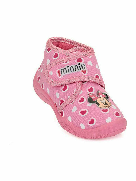 Disney Παντόφλες Μποτάκια Ροζ Minnie Mouse