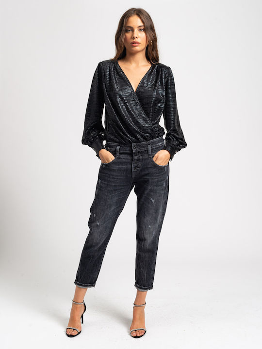 Dahlia Wickel Frauen Bodysuit Schwarz