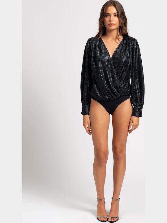 Dahlia Wickel Frauen Bodysuit Schwarz
