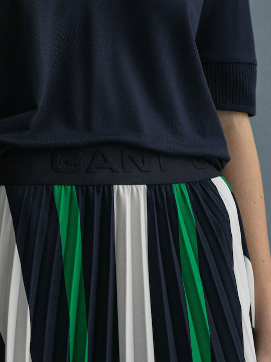 Gant Pleated Midi Skirt in Green color