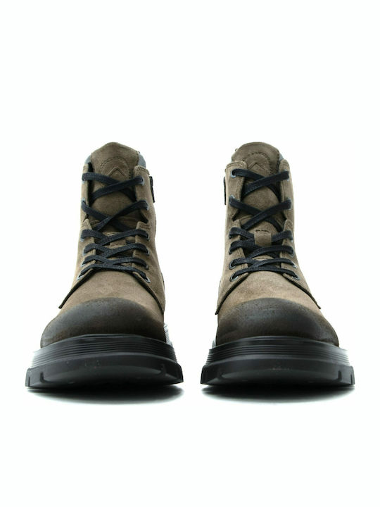 Leather Gray Boots