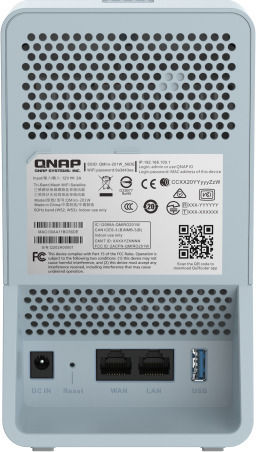 QNap QMiro-201W Wireless Router Wi‑Fi 5 with 2 Gigabit Ports