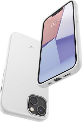 Spigen Silicone Fit Umschlag Rückseite Silikon Weiß (iPhone 13 Mini) ACS03340