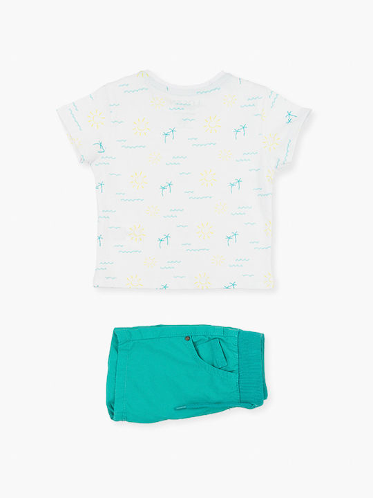 Losan Kinder Set mit Shorts Sommer 2Stück Weiß