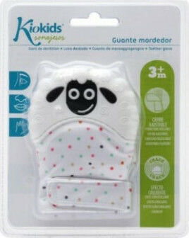 Kiokids Προβατάκι Μασητικό Γάντι Οδοντοφυΐας από Σιλικόνη για 3 m+