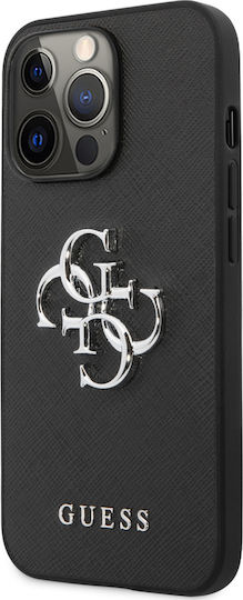 Guess Umschlag Rückseite Synthetisches Leder Schwarz (iPhone 13 Pro)