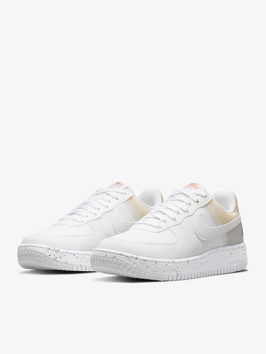 Nike Air Force 1 Crater Γυναικεία Flatforms Sneakers Λευκά